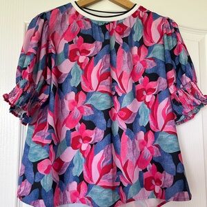 Floral Puff Sleeve Top